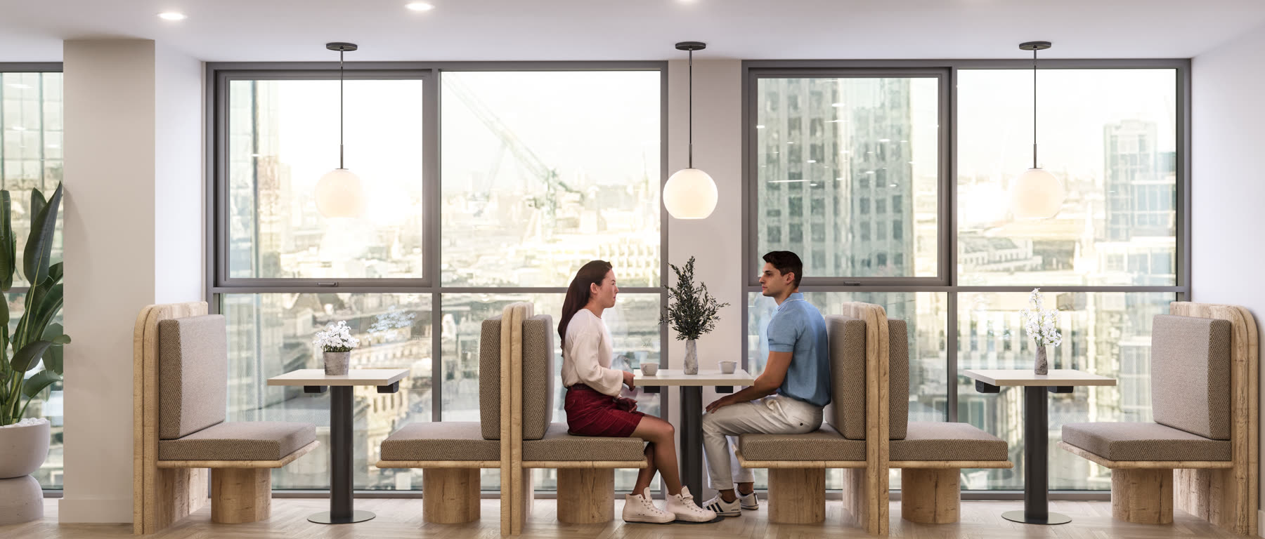 99 Bishopsgate lounge, wide view