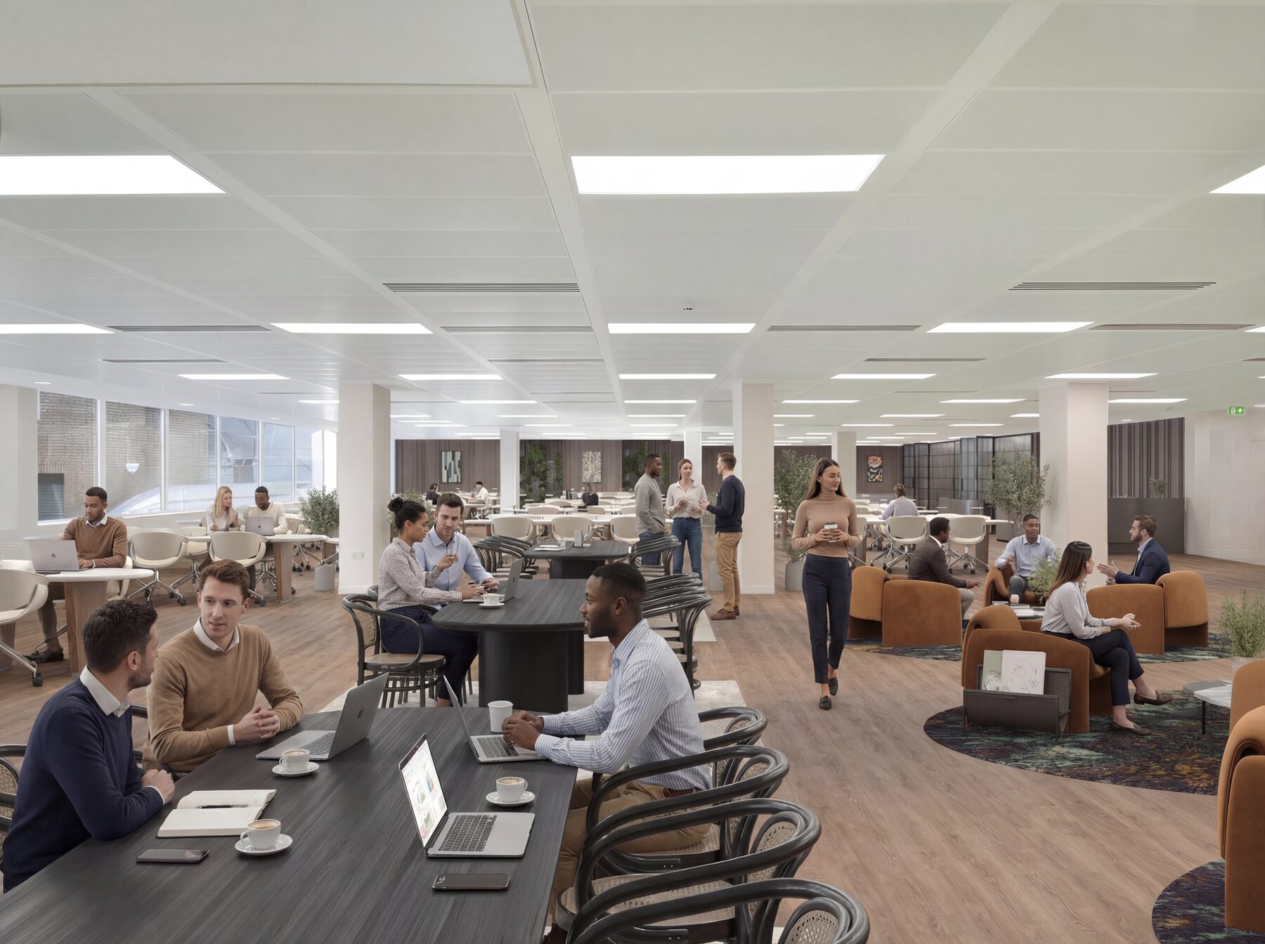12-18 Grosvenor Gardens fit-out with lifestyle filter and people