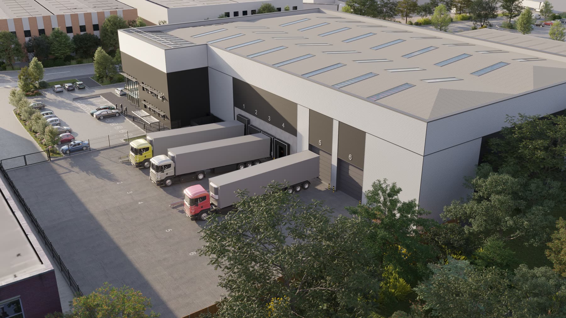 Woodside, exterior CGI, Corona render
