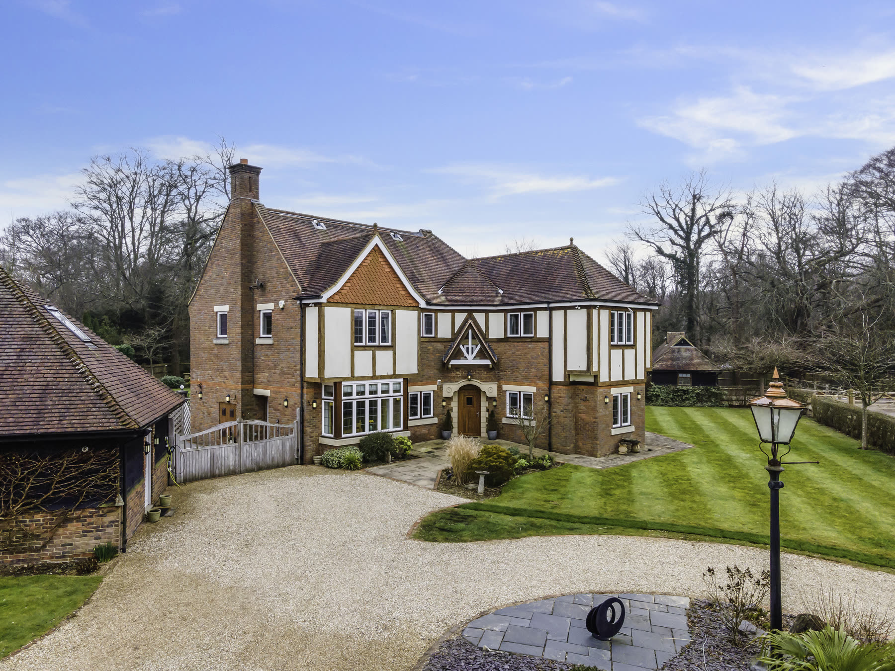 Meadowcroft House, drone aerial view