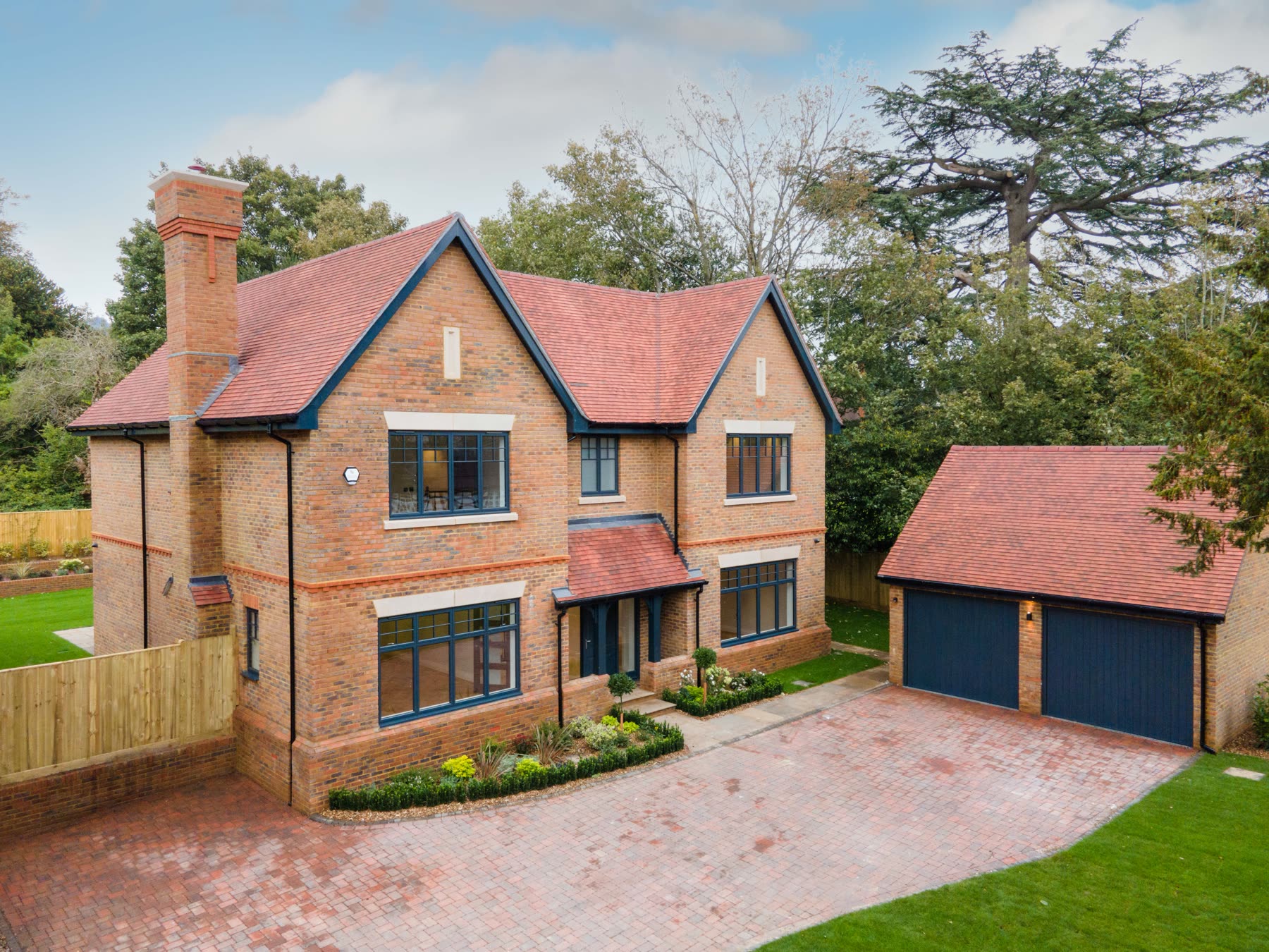 The Firs, drone aerial view