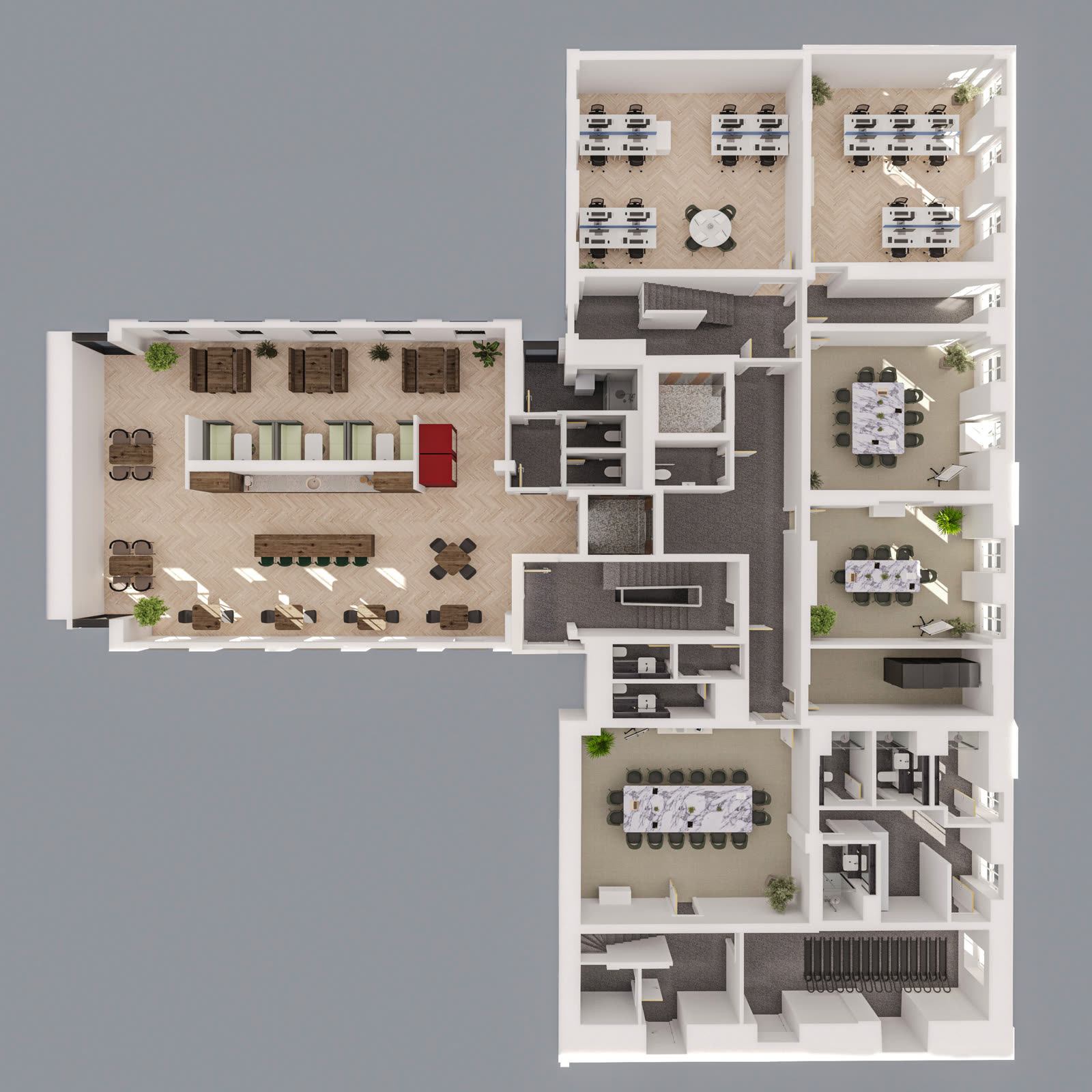 3D floor plan, Bloomsbury House