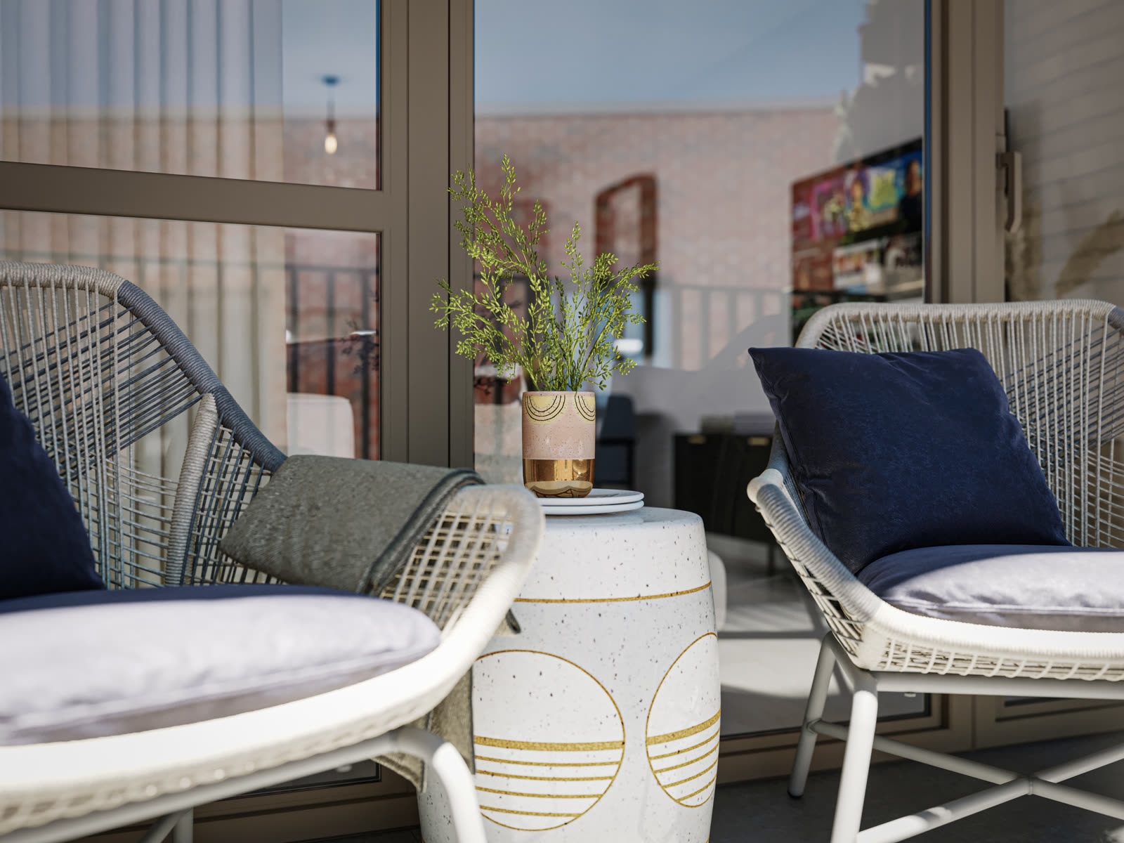 BH Eastman, balcony CGI